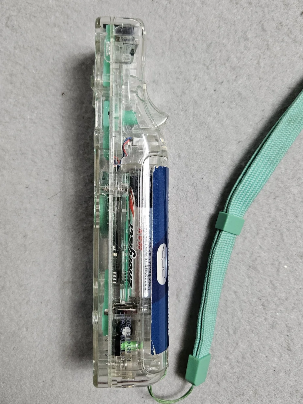 PDP Afterglow Transparent Green Wii Remote Controller